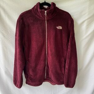 The North Face Burgundy Fleece Hoodie